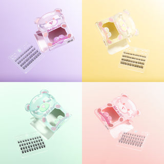 UnBEARlievable cluster lashes - Unicorn Cosmetics