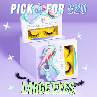 PICK 4 LASHES LARGE EYES - Unicorn Cosmetics