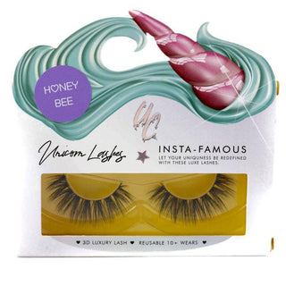 HONEY BEE FAUX MINK UNICORN LASHES - Unicorn Cosmetics
