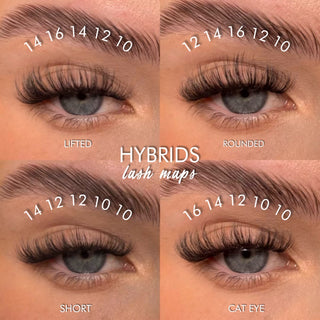 HYBRIDS Super Pre-Glued Lash Starter Kit - Unicorn Cosmetics