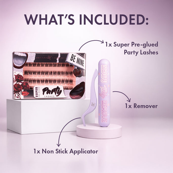 Be Mine Super Pre-Glued Lash Starter Kit - Unicorn Cosmetics