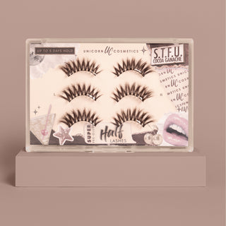 S.T.F.U. Cocoa Ganache Super Pre-Glued Half Strip Lash Starter Kit